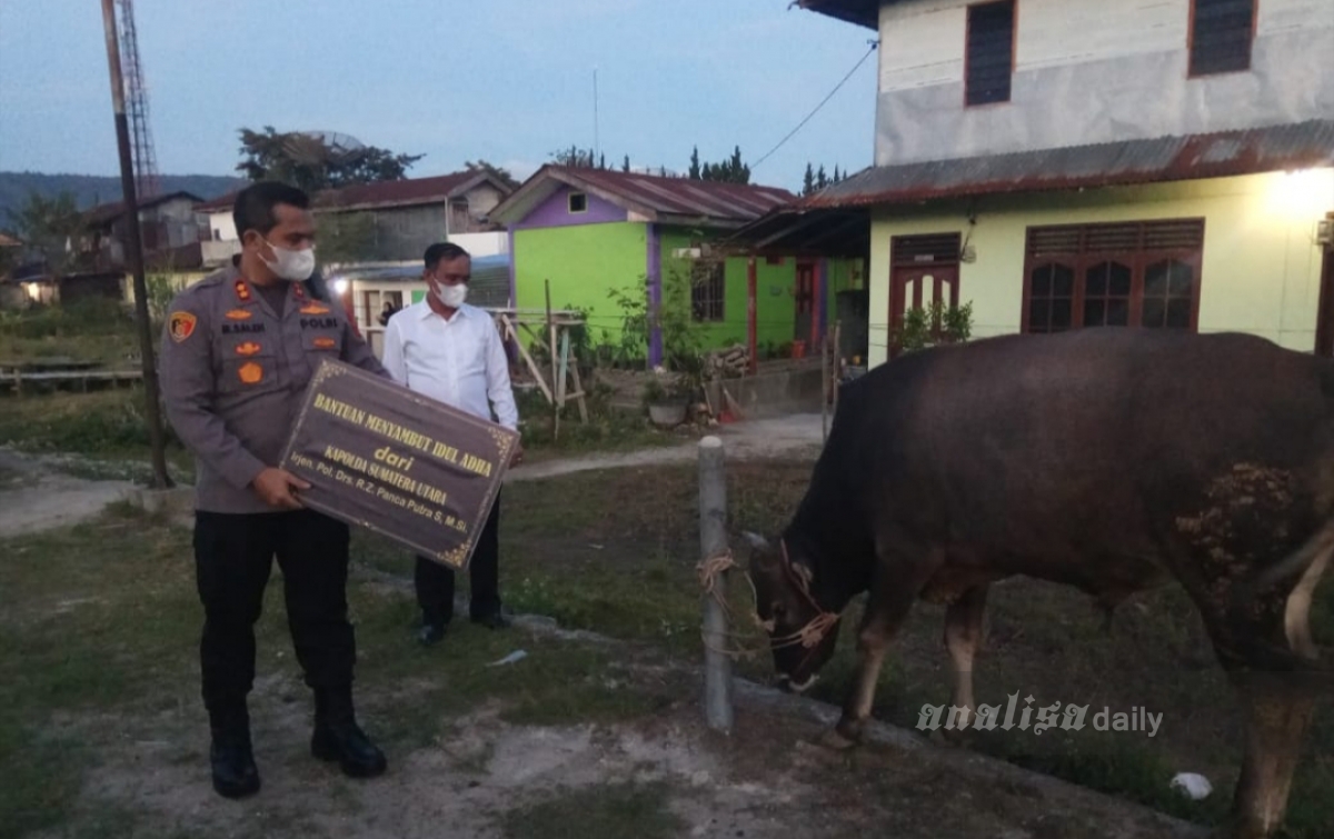 Irjen Panca Sumbang Seekor Hewan Kurban di Tarutung