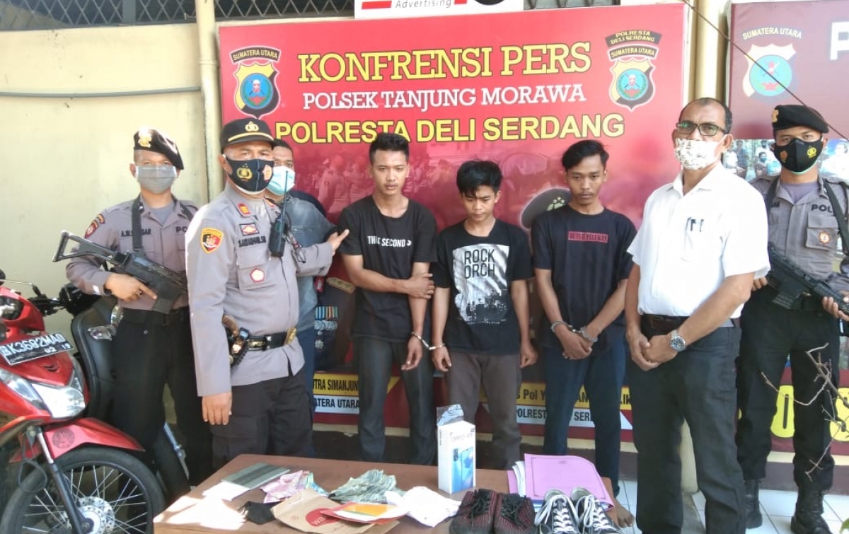 Komplotan Pencuri Uang Puluhan Juta Rupiah Di Spbu Ditangkap Polisi