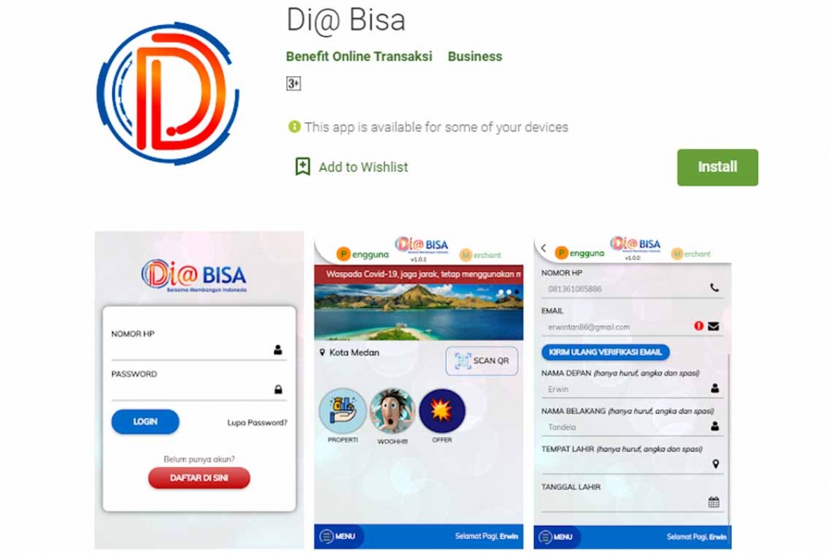 Aplikasi Antrean Online Di@Bisa Wujud Peduli Covid-19