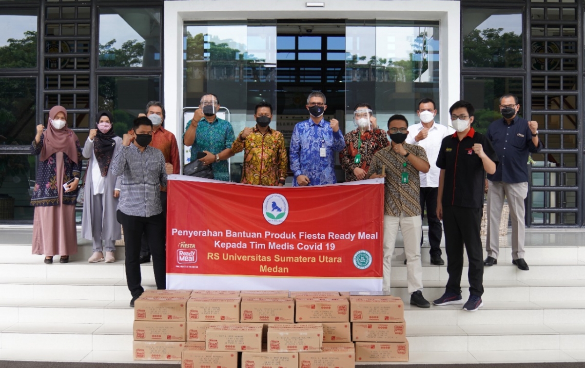 Charoen Pokphand Indonesia Beri Makanan Siap Saji untuk Tim Medis RS USU