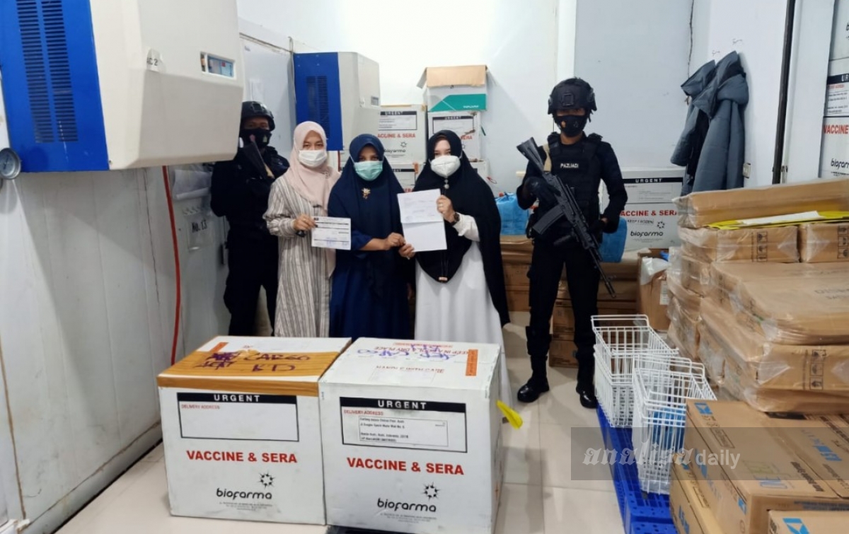 Atasi Kehabisan Stok Vaksin, Aceh Terima Tambahan 38.300 Dosis Sinovac