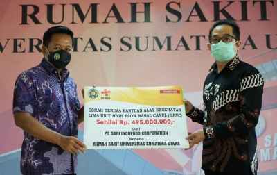 Dapat Bantuan Alat HFNC, Muryanto Amin: RS USU Semakin Optimal Layani Pasien Covid-19
