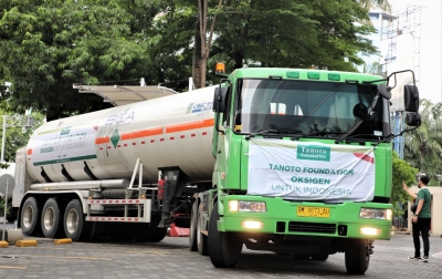 Pemerintah Terima Bantuan 500 Ton Oksigen Cair dari Tanoto Foundation