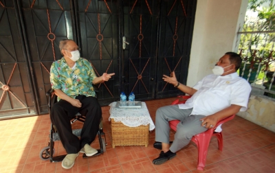 Rahudman Harahap Silaturahim dengan Afifuddin Lubis