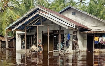 4 Hari Pascabanjir Kabupaten Kayong Utara Tinggi Muka Air Menurun
