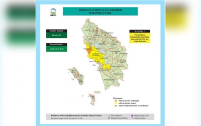 Warga Sumut Diminta Waspadai Angin Panas dan Kering