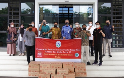 Charoen Pokphand Indonesia Beri Makanan Siap Saji untuk Tim Medis RS USU