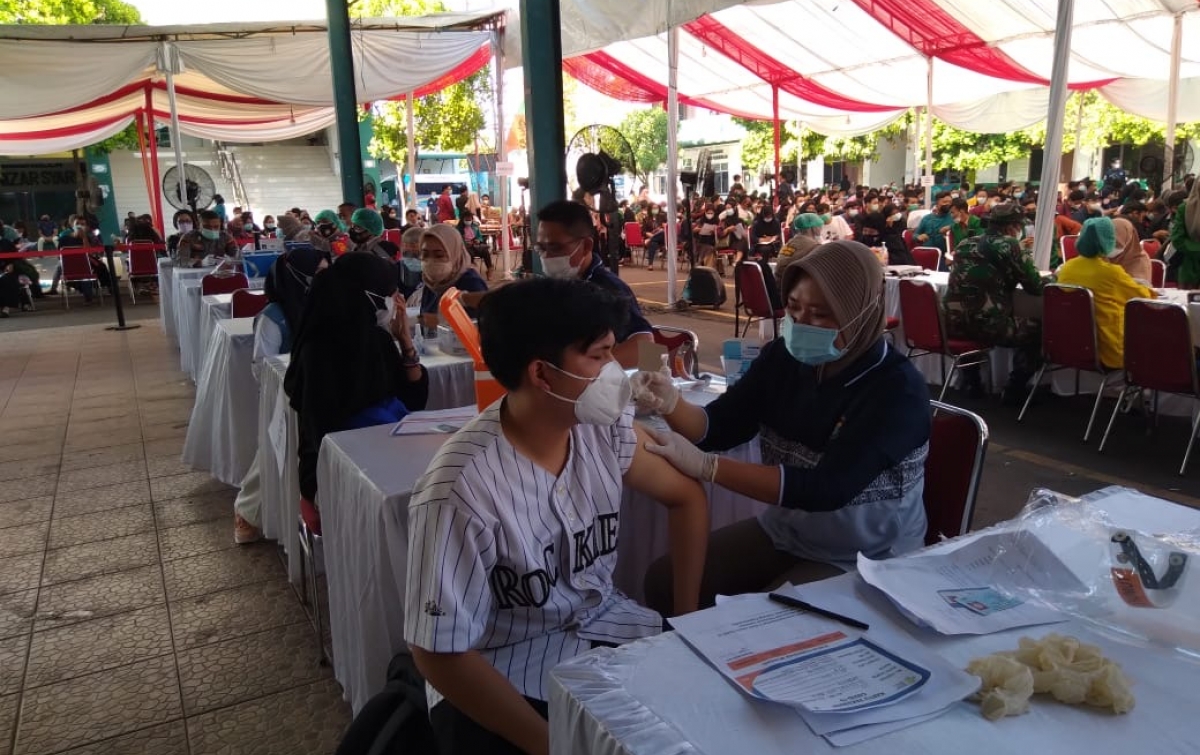 Mahasiswa Kolaborasi dengan Polri Dukung Gerakan Vaksinasi Nasional