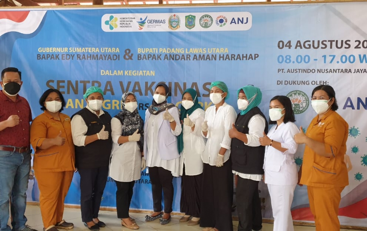 Bersama GAPKI, ANJ Gelar Vaksinasi Covid-19 di Sumut