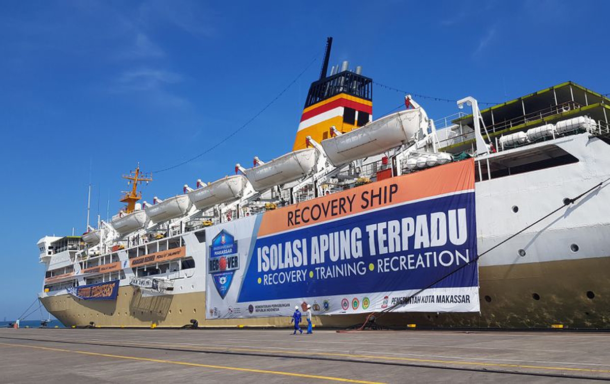 KM Umsini Jadi Pusat Isolasi Terapung untuk Pasien Covid-19