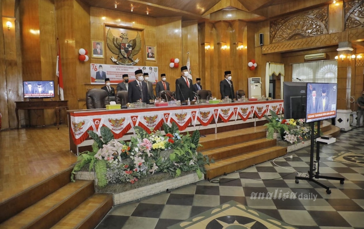 Pemkab Asahan Dengarkan Pidato Kenegaraan Jokowi Lewat Virtual