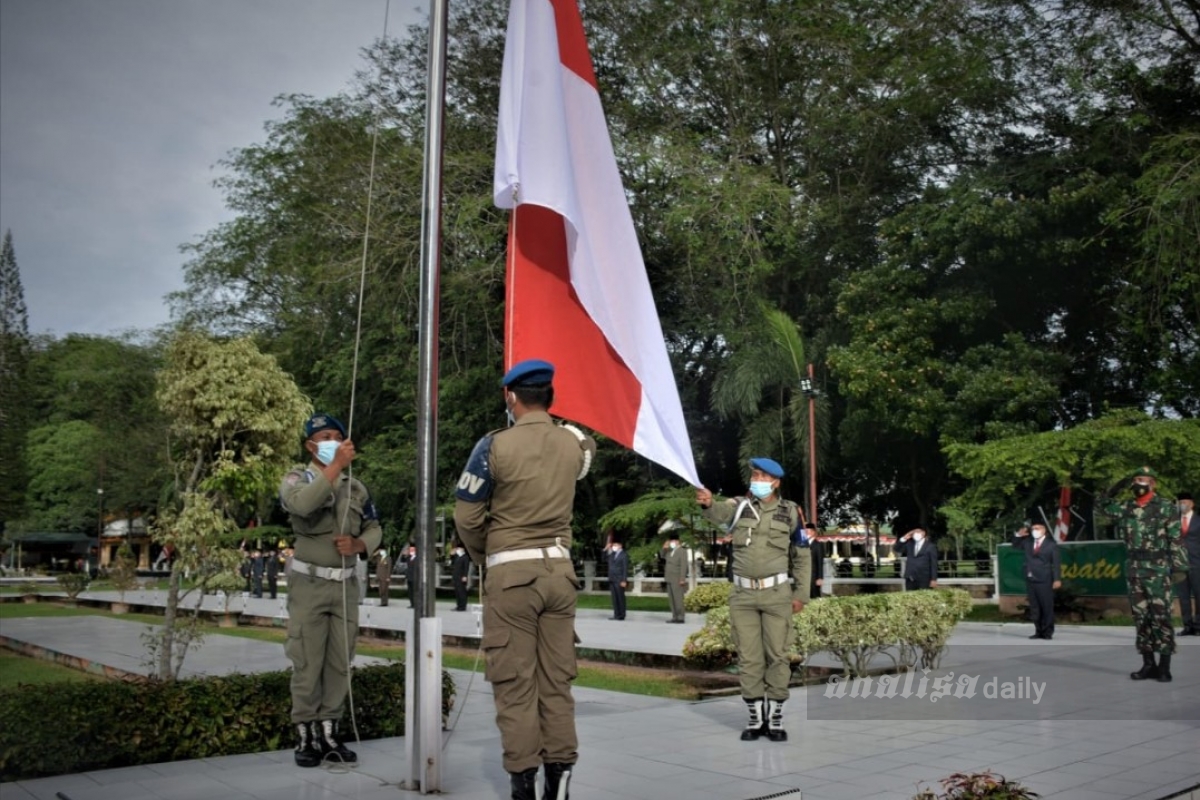 Anggota Paskibra Positif Covid-19, Pengibaran Bendera Dilakukan Personel Satpol PP Langkat