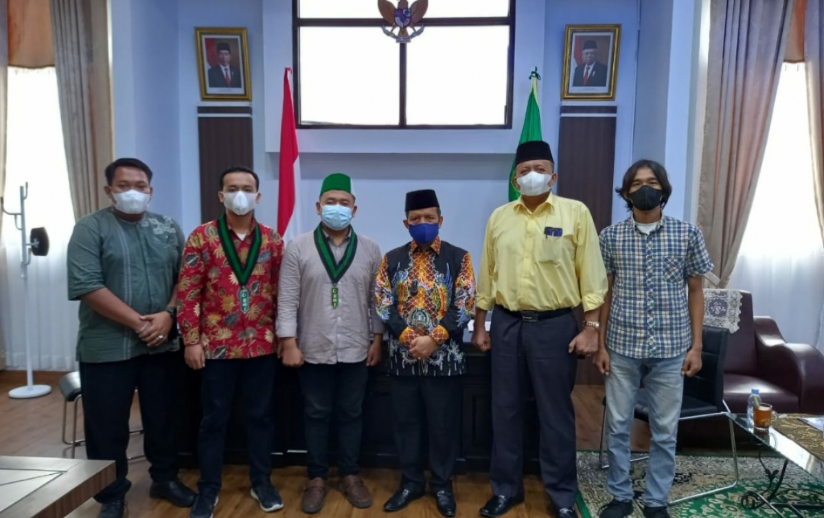 HMI Cabang Deli Serdang Silaturahmi Dengan Rektor UIN Sumut