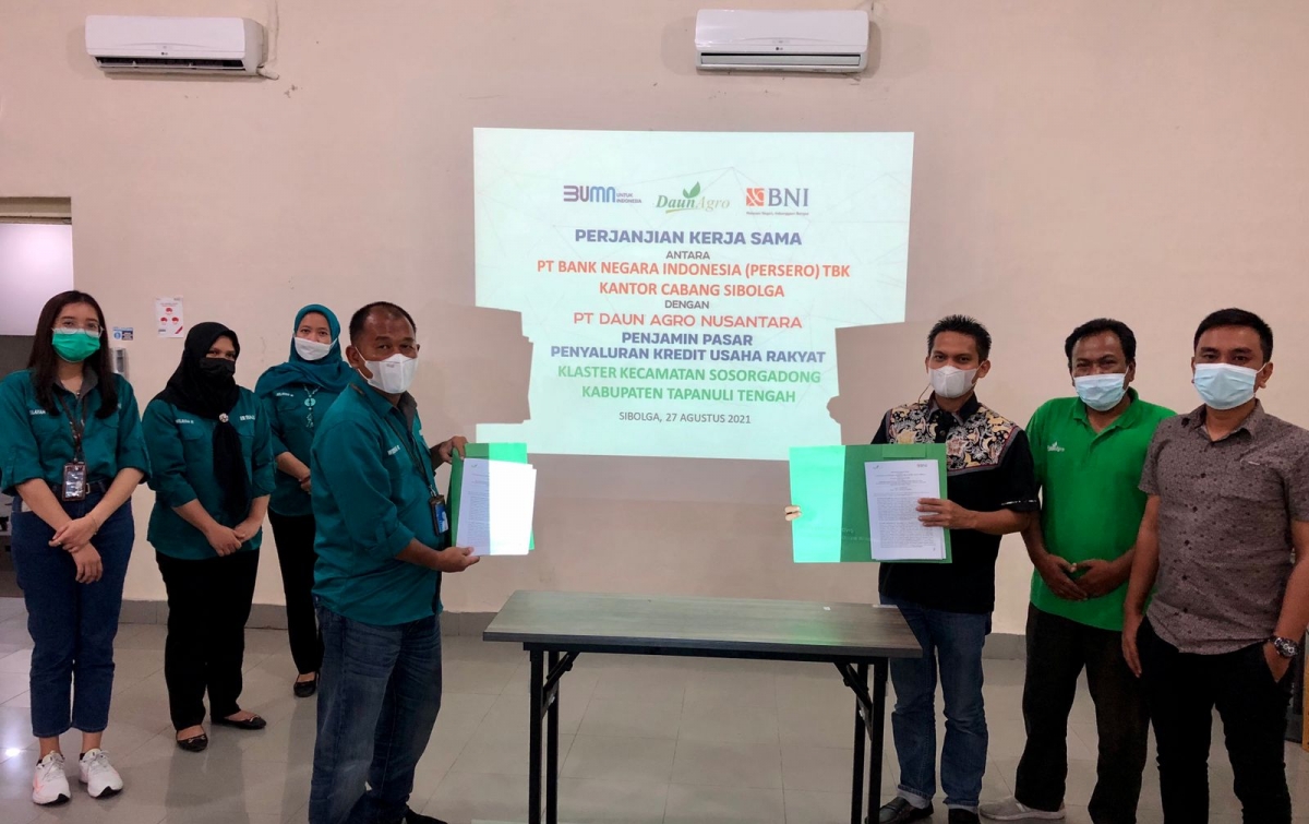 Daun Agro-BNI Kolaborasi Majukan Pertanian di Tapteng