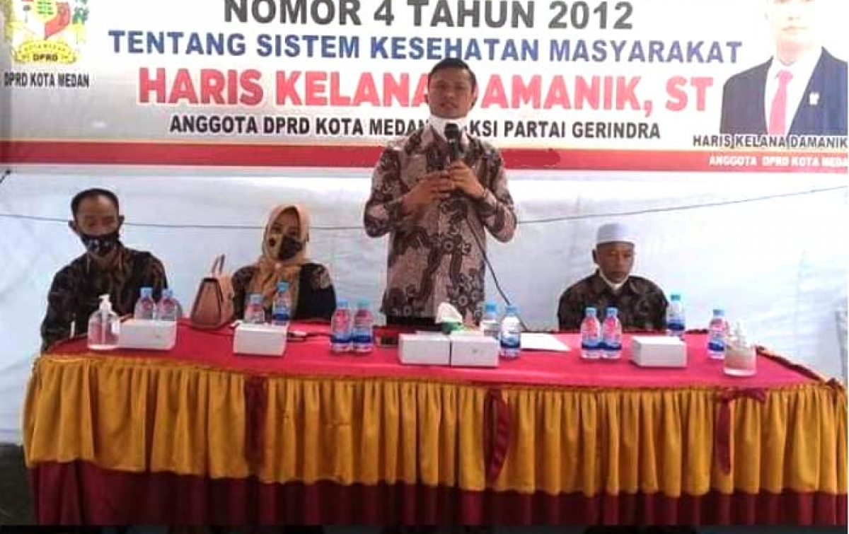 Haris Kelana Damanik Ajak Warga Medan Marelan Patuhi Protokol Kesehatan