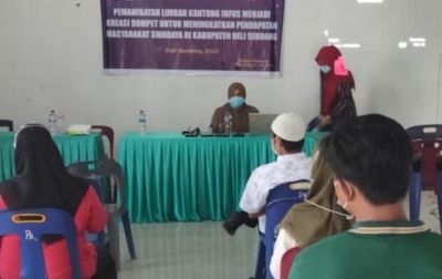 Pemanfaatan Limbah Infus untuk Tingkatkan Pendapatan Masyarakat