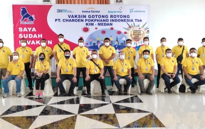 Mendukung Pemerintah Lawan Covid-19, Charoen Group Medan Gelar Vaksinasi
