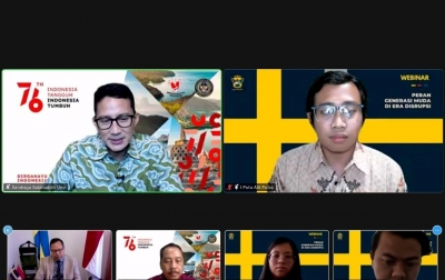 Sandiaga Ajak PPI di Swedia Promosikan Sektor Parekraf