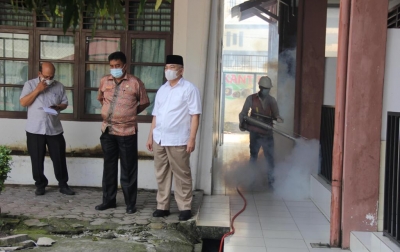 Antisipasi Covid-19, BPSDM Sumut Bersihkan Kawasan Perkantoran