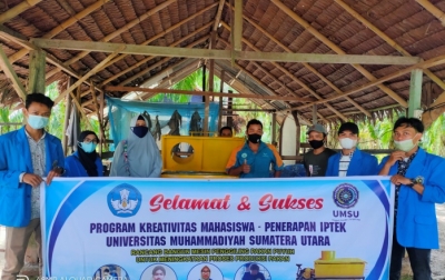 Mahasiswa UMSU Rancang Bangun Mesin Pengolah Pakan Puyuh