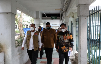 Tinjau Pembangunan Ruang ICU Covid-19 RS Pirngadi, Ganip Harap Segara Beroperasi