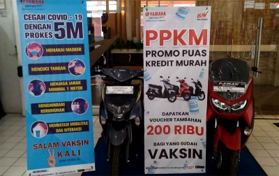 Yamaha Pameran di Maju Bersama Katamso, Ada Diskon untuk Konsumen yang Sudah Vaksin