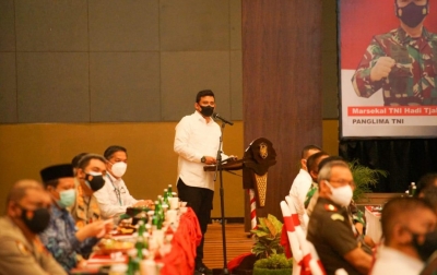 Kepada Panglima TNI dan Kapolri, Bobby Nasution Paparkan Strategi Penanganan Covid-19