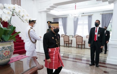 Sidang Tahunan MPR, Ma'ruf Amin Pakai Baju Adat Sulawesi Barat