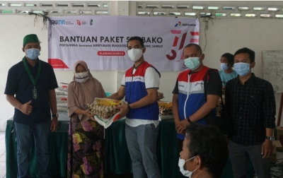 Badko HMI Gandeng Pertamina Salurkan Bantuan