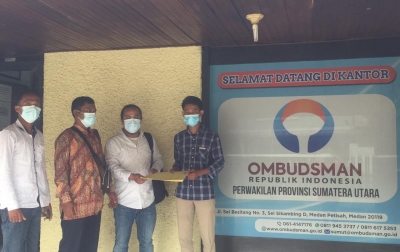 Masyarakat Adat Sihaporas Mengadu ke Ombudsman Sumatera Utara