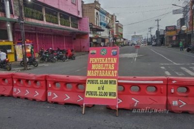 Sore Hingga Malam, Jalan Karya Wisata Medan Kembali Ditutup