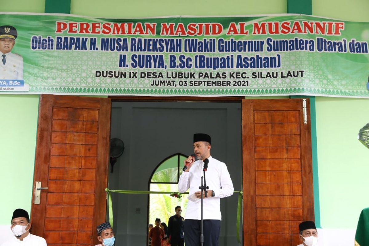 Masjid Al Musannif ke-22 Diresmikan, Musa Rajekshah: Semoga Jadi Amal Jariyah