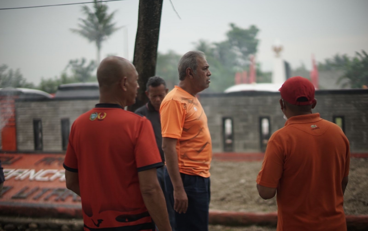 Ketua MPW PP Sumut Kunjungi Kampung Kolam, Tinjau Persiapan Hari Kesaktian Pancasila