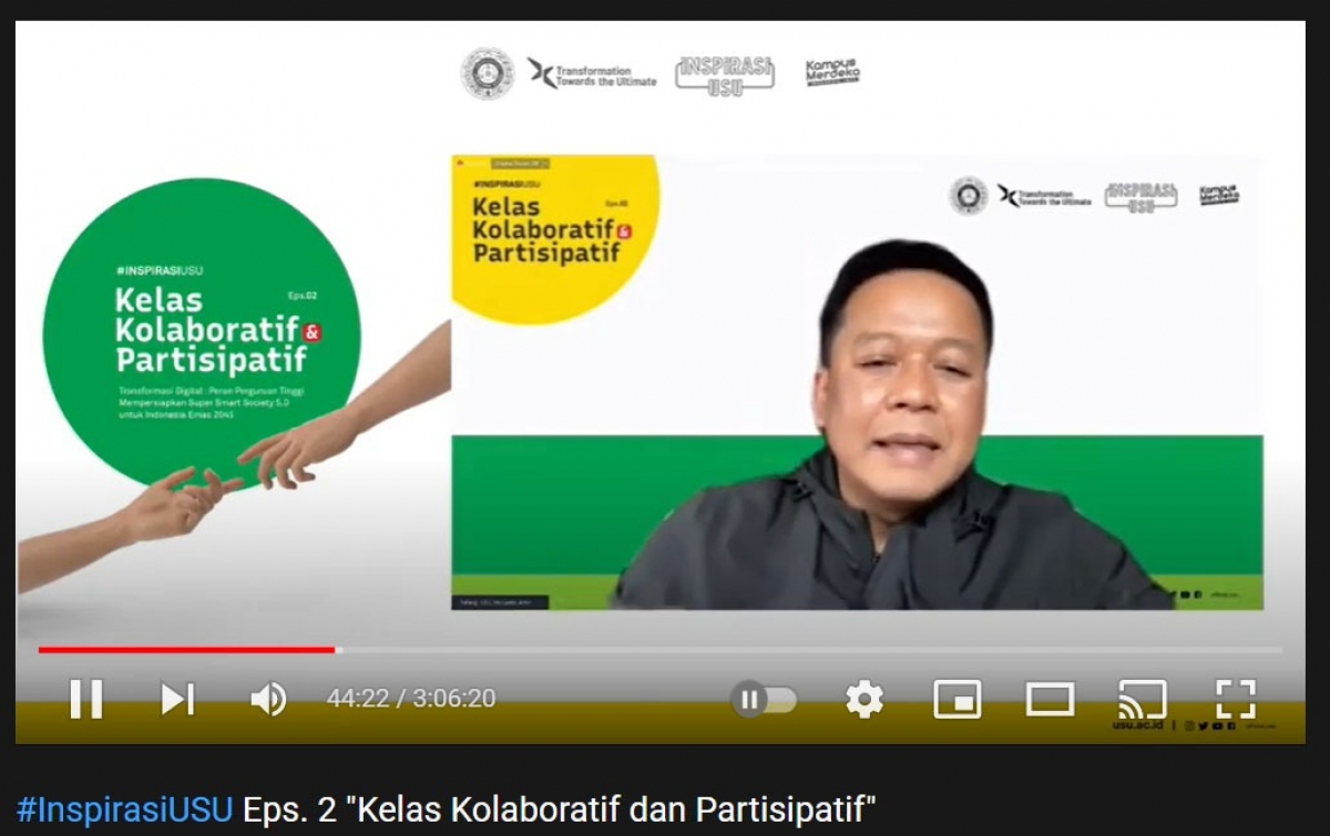 Inspirasi USU Kelas Kolaboratif dan Inspiratif, Rektor Minta Proses Ajar Kedepankan Experience Based and Project Based