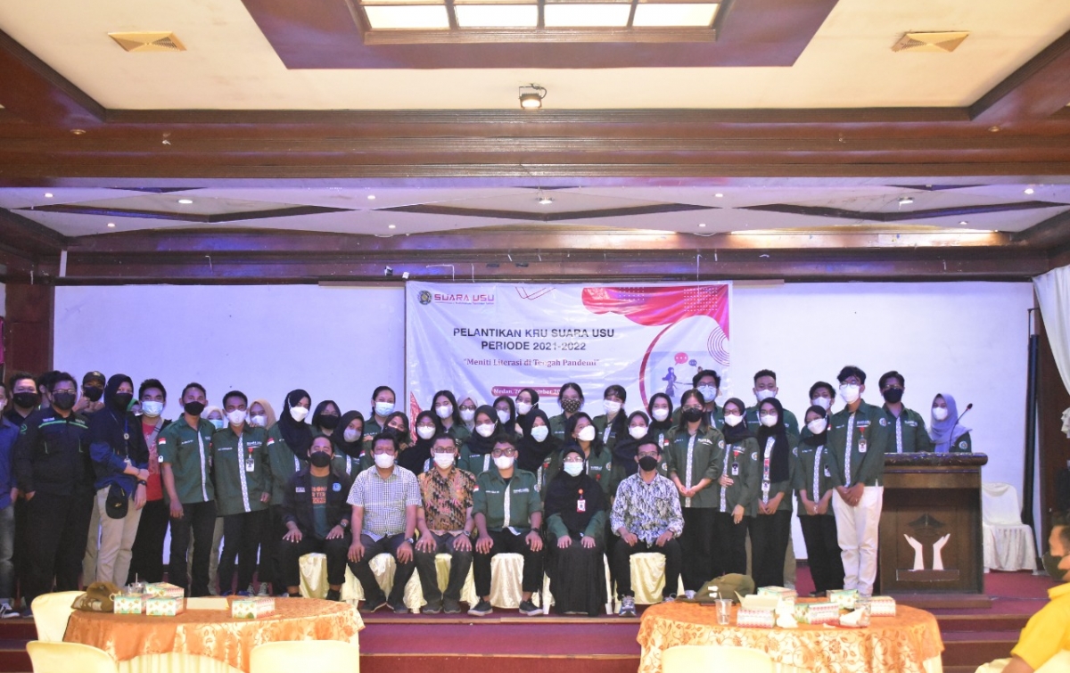 Pengurus Suara USU Dilantik, Pimum Tekankan Pentingnya Idealisme Pers Mahasiswa