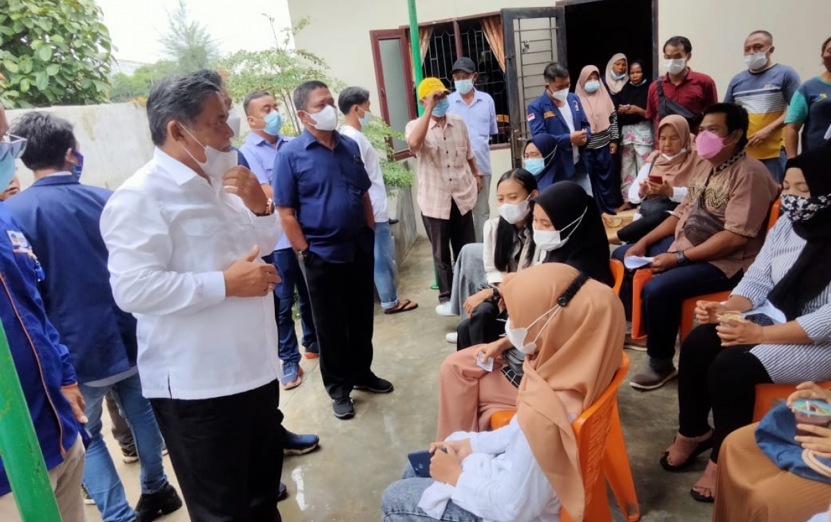 Wakil Bupati Deliserdang Tinjau Vaksinasi Covid-19 Liga Mahasiswa Partai NasDem
