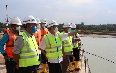 Maman Kunjungi Proyek Infrastuktur di Sumatera Utara