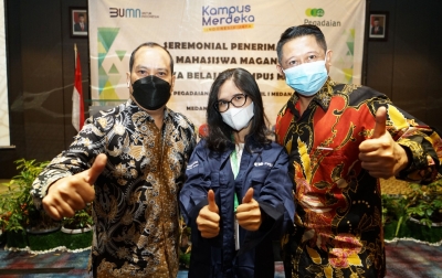 Bangun The Gade Creative Lounge, USU Pilot Project Program MBKM dengan PT Pegadaian