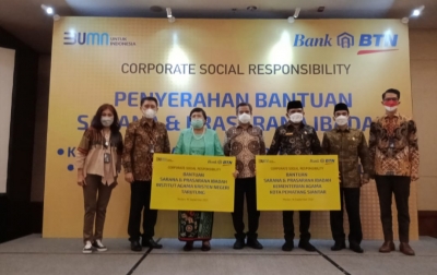 BTN Salurkan CSR untuk Sarana Ibadah