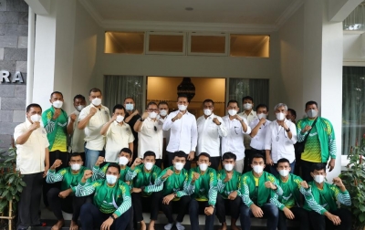 Wagub Musa Rajekshah Semangati Atlet Taekwondo dan Voli Sumut