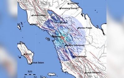 Gempa M4,5 Dirasakan di Sipirok