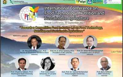 FP USU Gelar ICFTNSA 2021, Rektor: Ciptakan Inovasi Pangan Berstandar Internasional