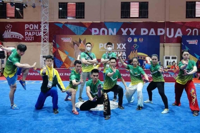 Nicholas, Fredy Awali Perolehan Medali Wushu