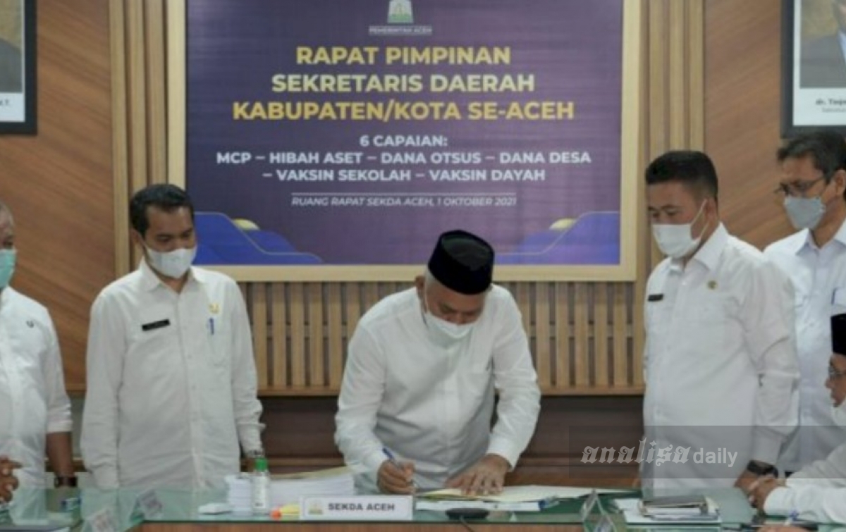 Pemerintah Aceh dan 8 Kabupaten/Kota Serah Terima Alih Kelola Aset Perikanan