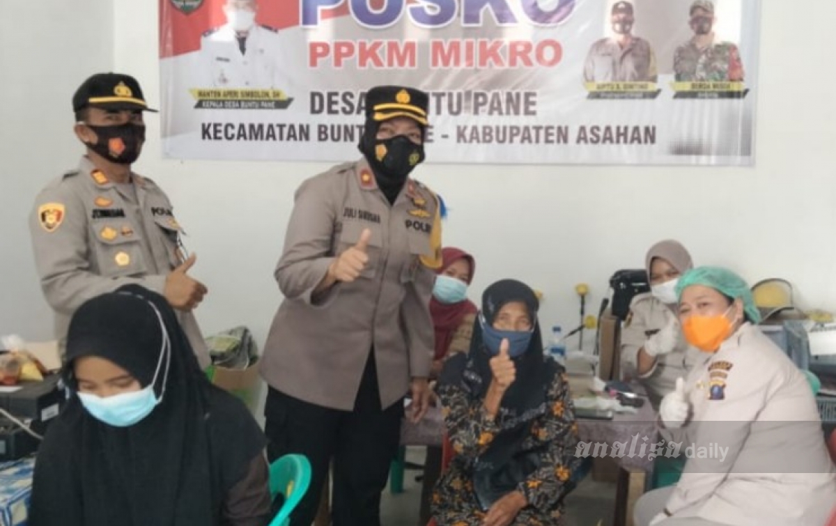 Dukung Program Pemerintah, Polsek Prapat Janji Vaksin 278 Orang
