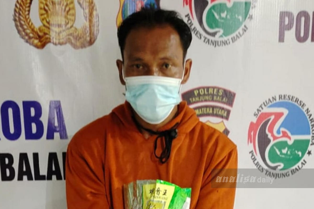Polres Tanjungbalai Tangkap Nelayan Pemilik 1 Kg Sabu