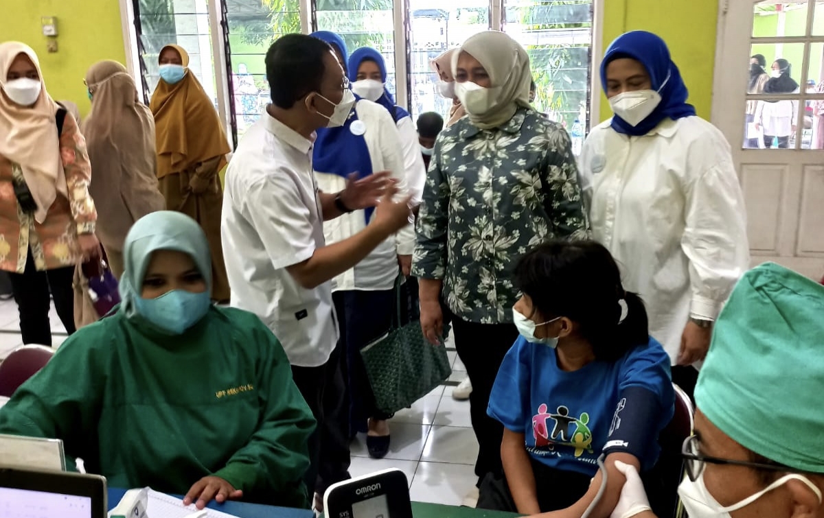 Songsong Belajar Tatap Muka, YPAC Medan Gelar Vaksinasi