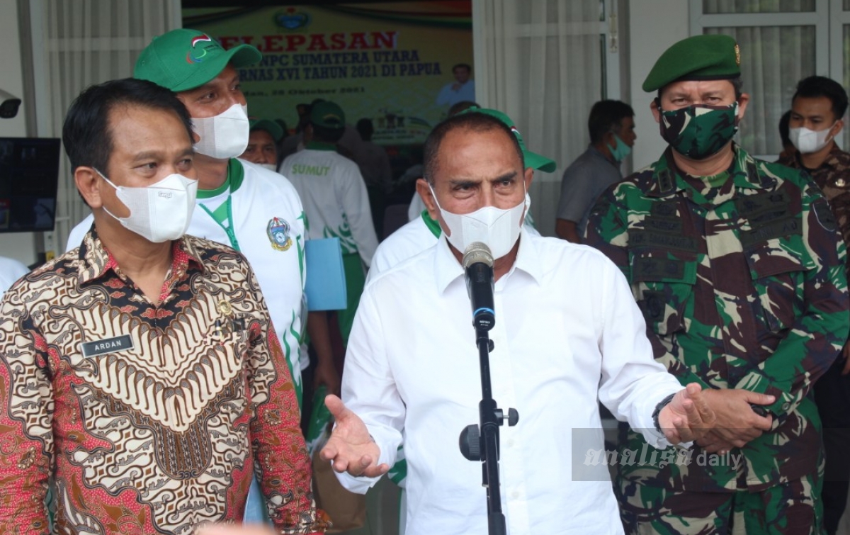 Lepas Kontingen Paparnas ke Papua, Edy: Target Juara Umum
