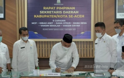 Pemerintah Aceh dan 8 Kabupaten/Kota Serah Terima Alih Kelola Aset Perikanan