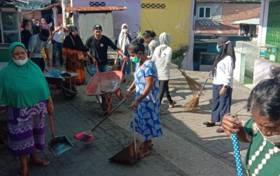 Wujudkan Medan Bersih, Warga Kampung Sejahtera Gotong Royong Setiap Minggu